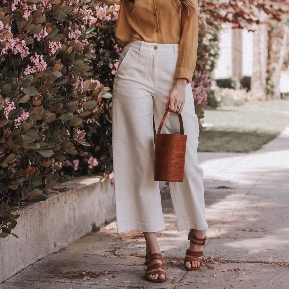 NWT Everlane Wide Leg Crop Denim